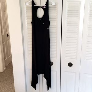 Taillissime Asymmetrical Black Dress